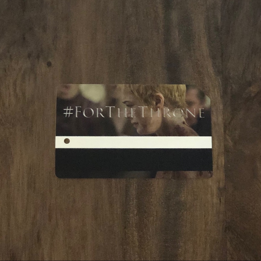 Game of thrones subway card